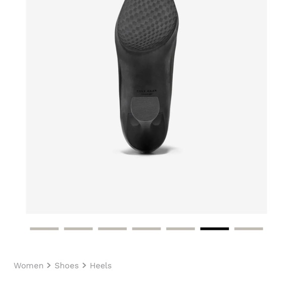 NEW WITHOUT TAG:  Cole Haan Grand Ambition York Pump Black Leather Pointed Toe - Picture 7 of 7